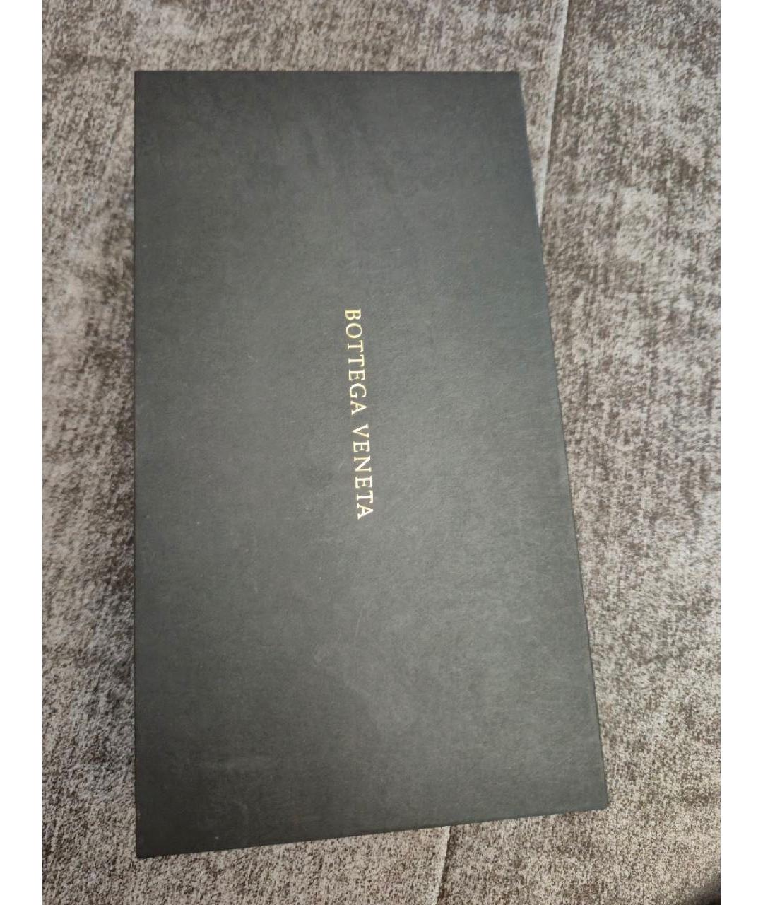 BOTTEGA VENETA Зеленый кожаный ремень, фото 5