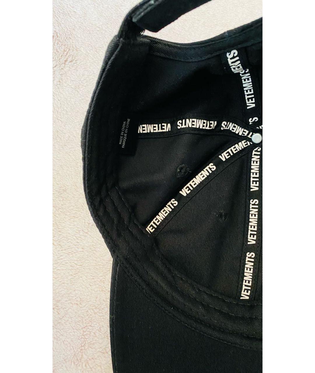 VETEMENTS Темно-синяя хлопковая кепка/бейсболка, фото 7