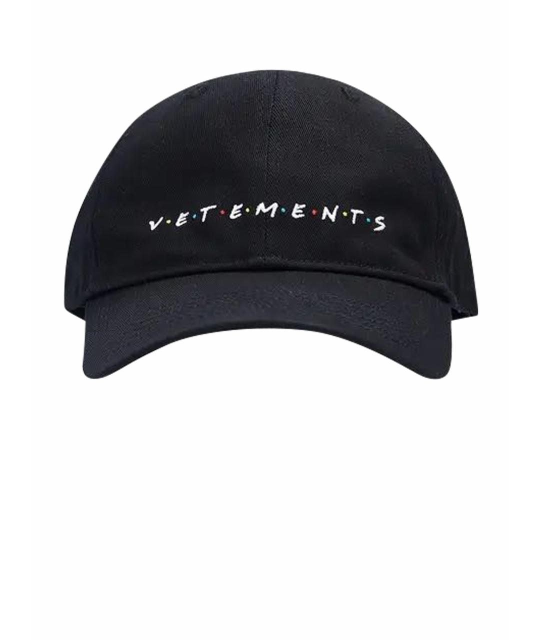 VETEMENTS Темно-синяя хлопковая кепка/бейсболка, фото 1