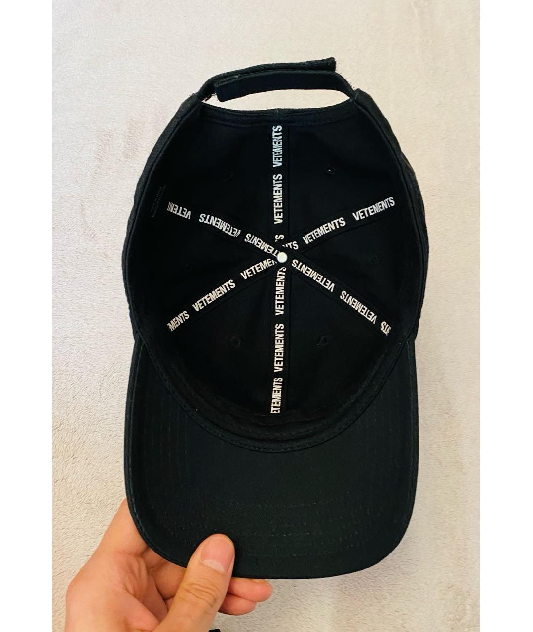 VETEMENTS Темно-синяя хлопковая кепка/бейсболка, фото 6