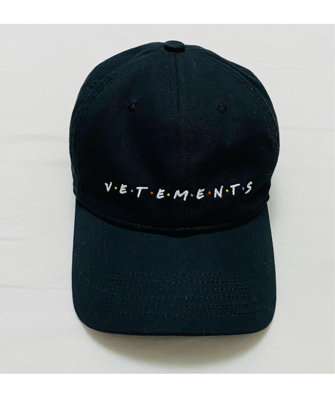VETEMENTS Темно-синяя хлопковая кепка/бейсболка, фото 2