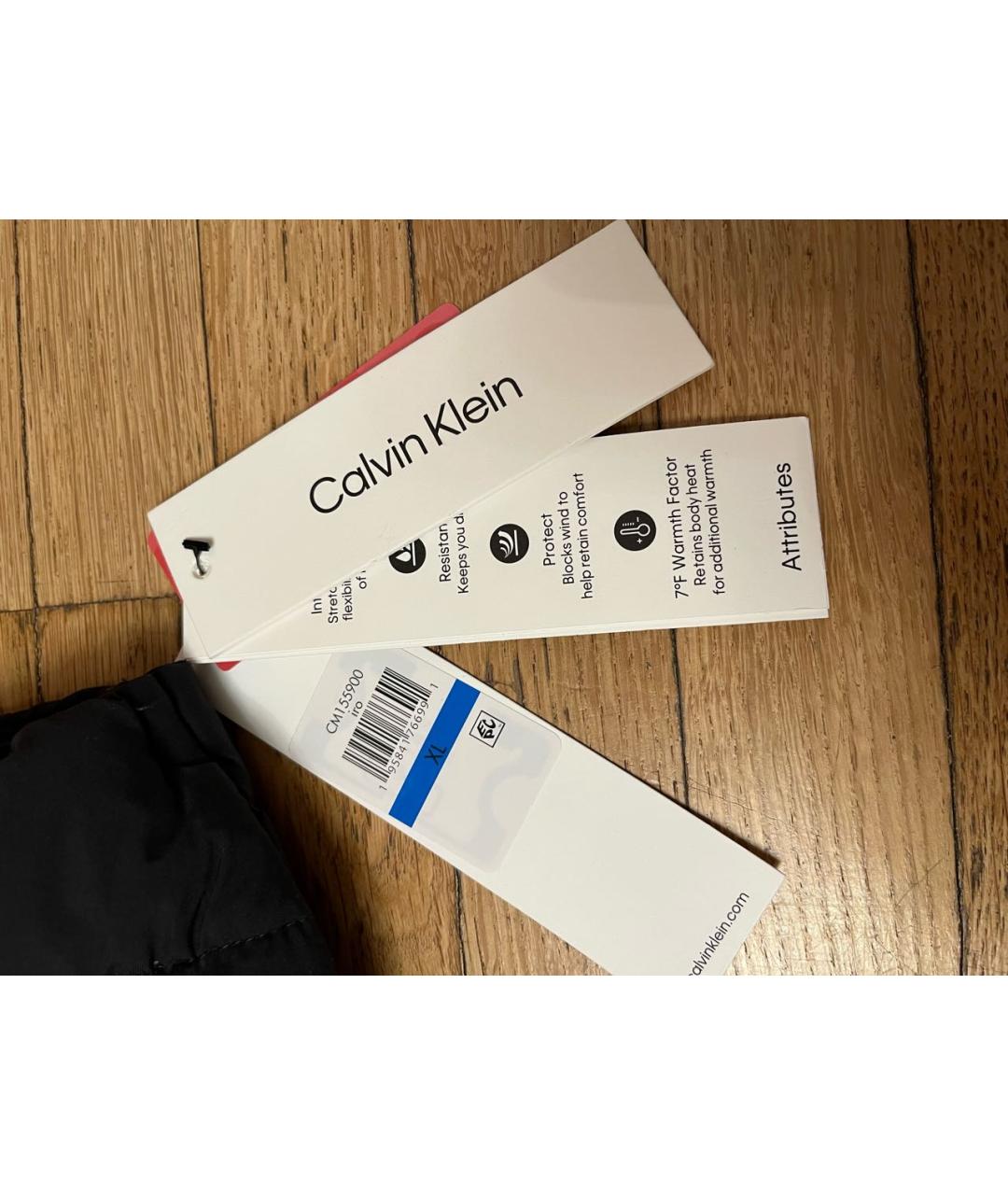 CALVIN KLEIN Черная полиэстеровая куртка, фото 8