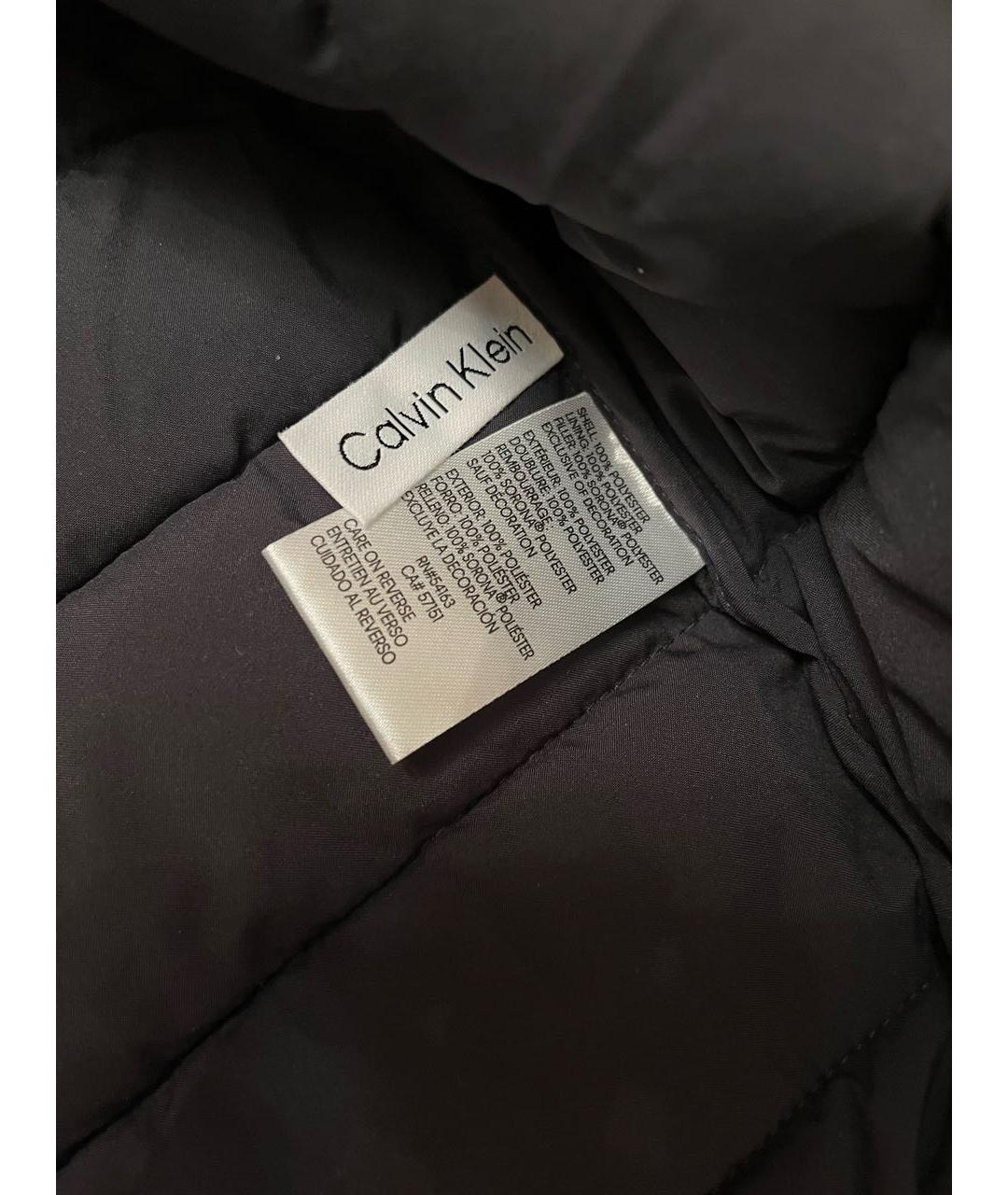 CALVIN KLEIN Черная полиэстеровая куртка, фото 6