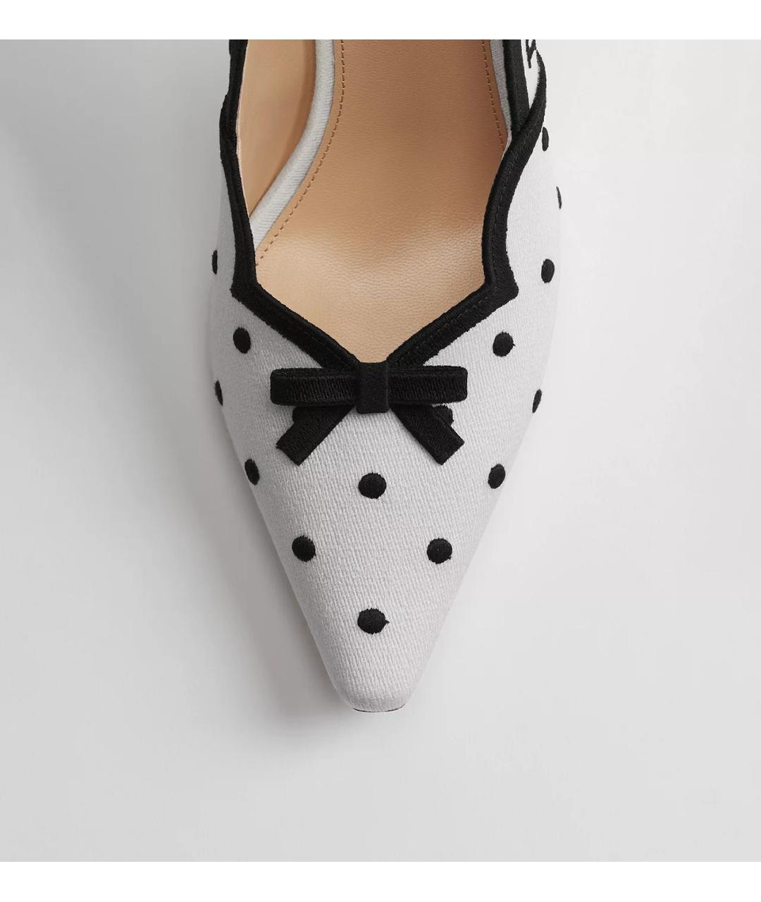 CHRISTIAN DIOR Белые текстильные туфли, фото 4