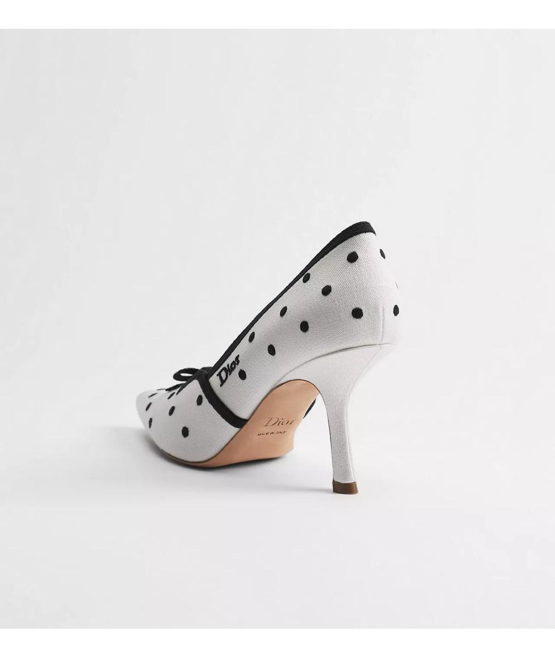 CHRISTIAN DIOR Белые текстильные туфли, фото 2