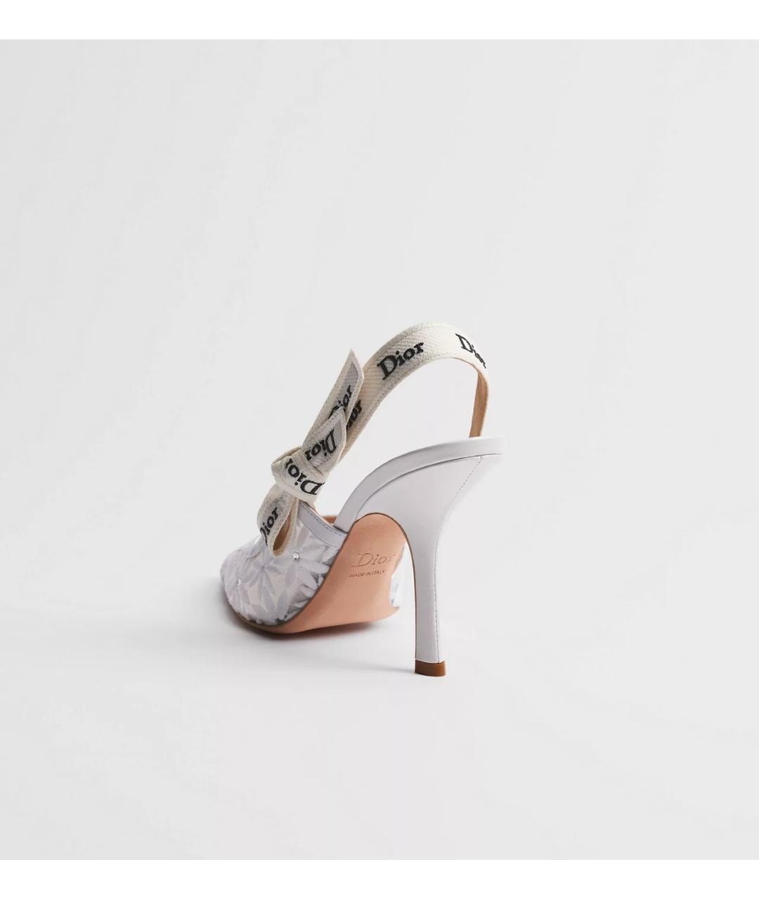 CHRISTIAN DIOR Белые текстильные туфли, фото 2