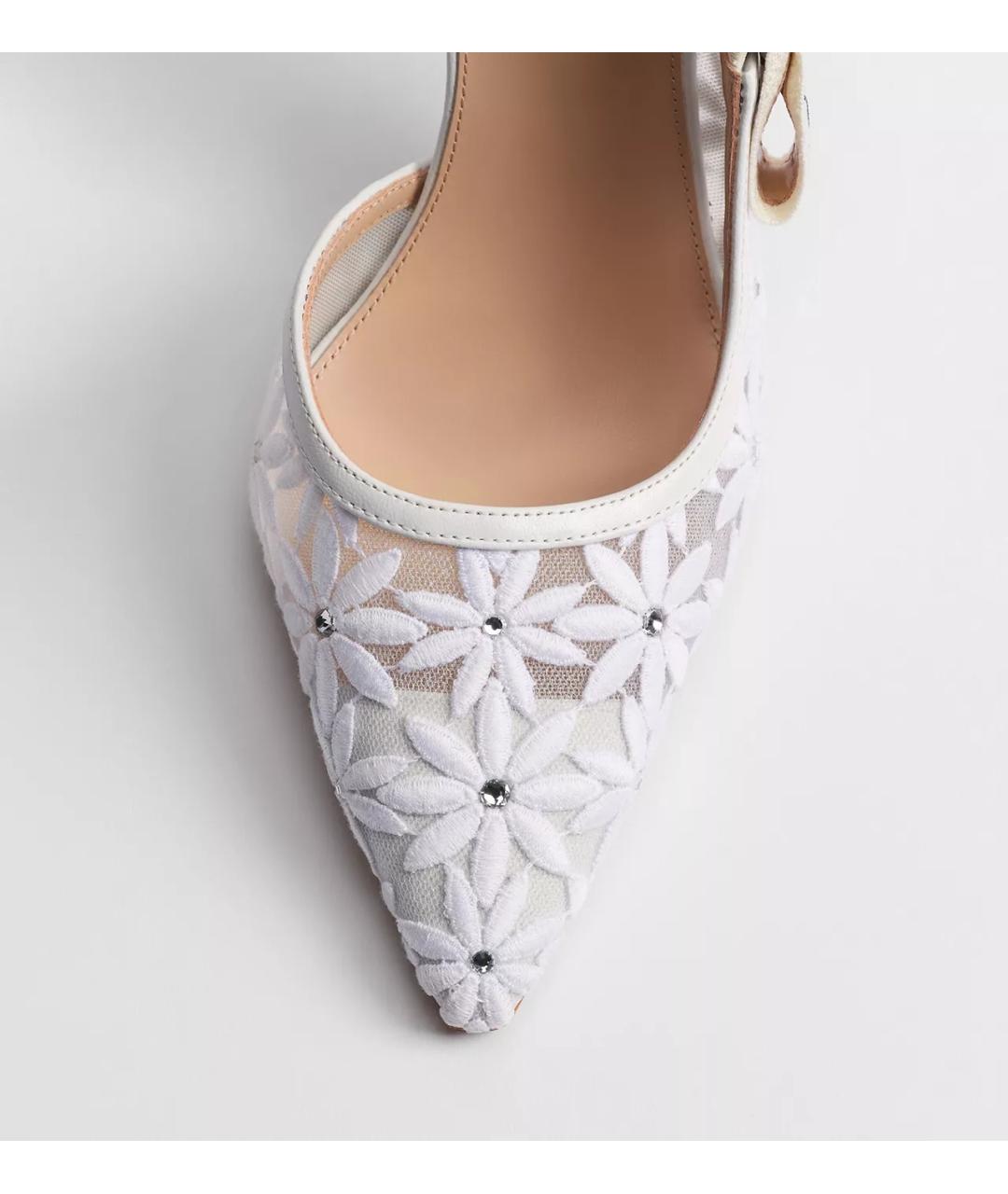 CHRISTIAN DIOR Белые текстильные туфли, фото 4