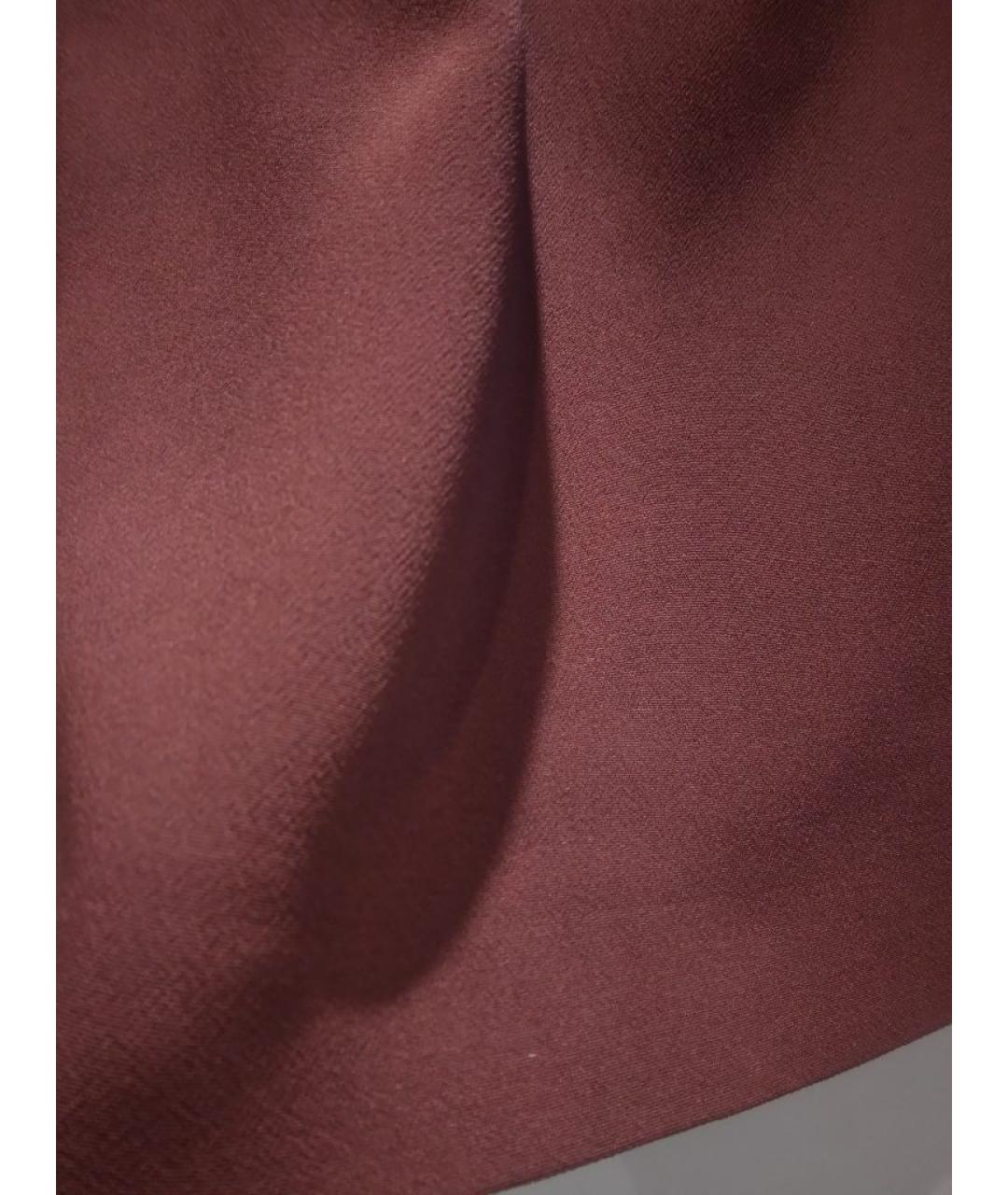 TOM FORD Бордовая вискозная юбка миди, фото 6