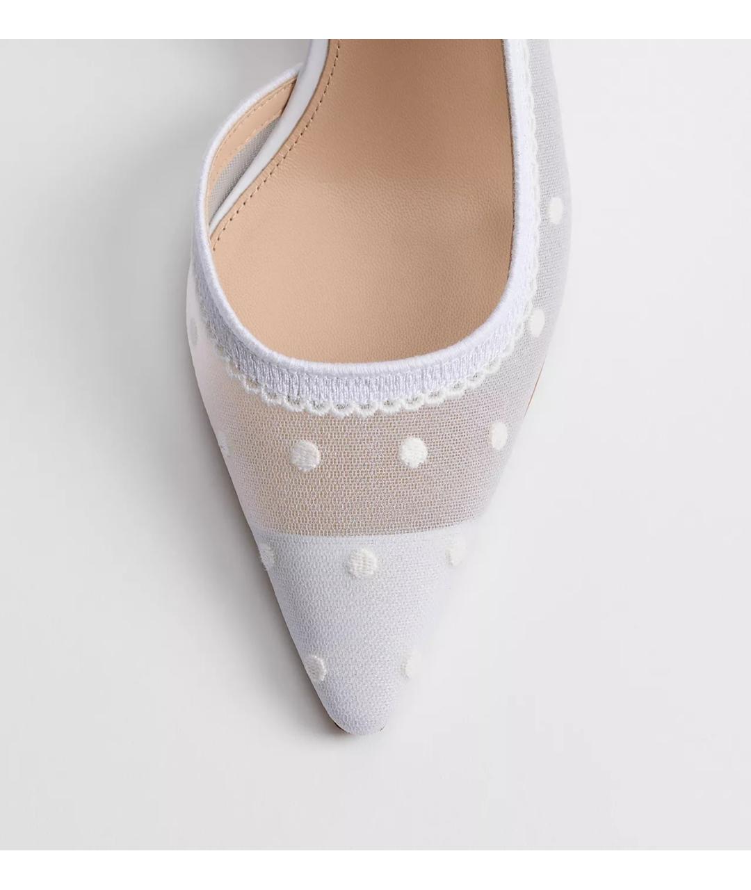 CHRISTIAN DIOR Белые текстильные туфли, фото 4