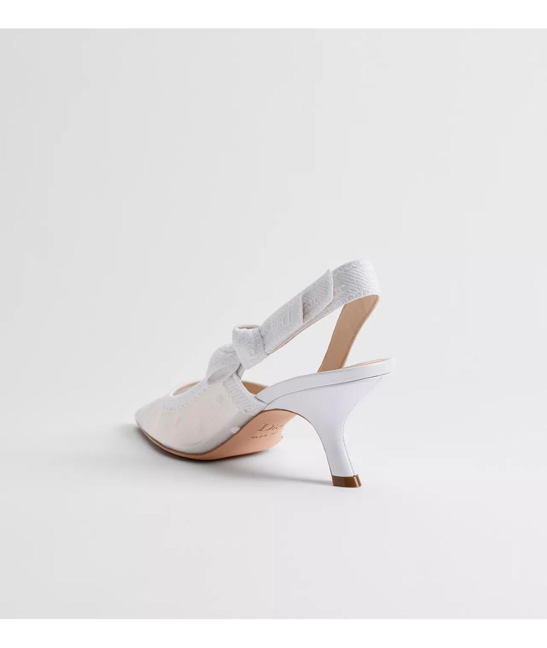 CHRISTIAN DIOR Белые текстильные туфли, фото 2