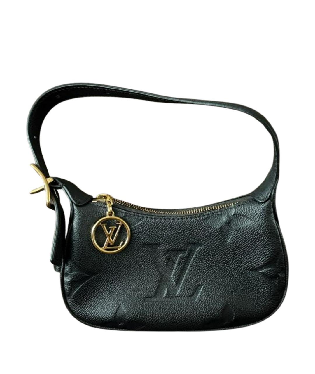 LOUIS VUITTON Черная кожаная сумка с короткими ручками, фото 10