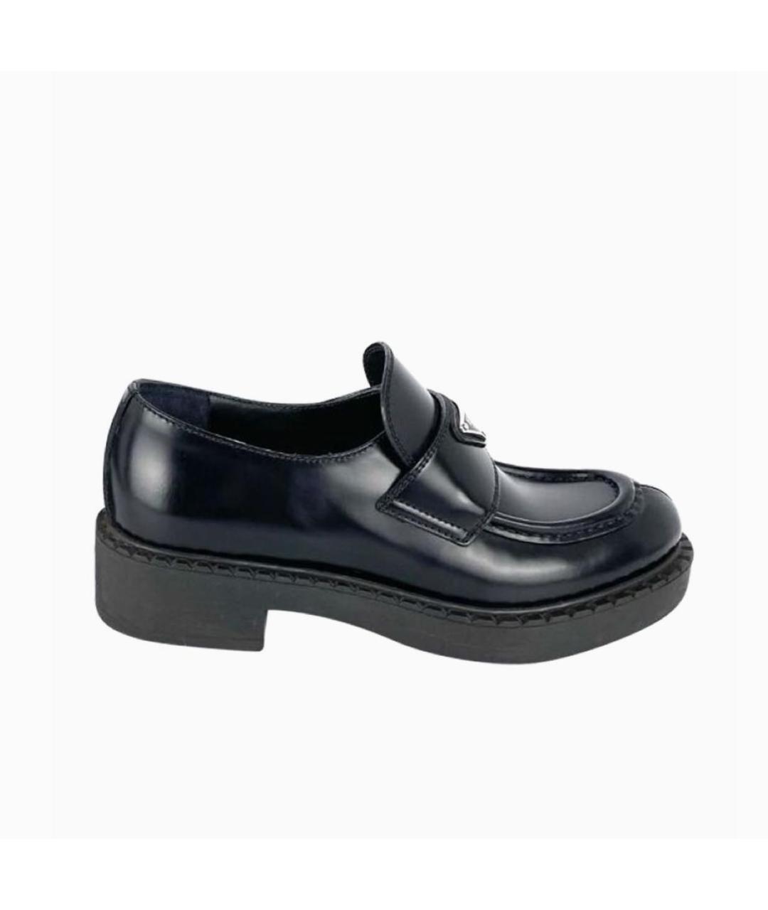 PRADA Черные кожаные лоферы, фото 7