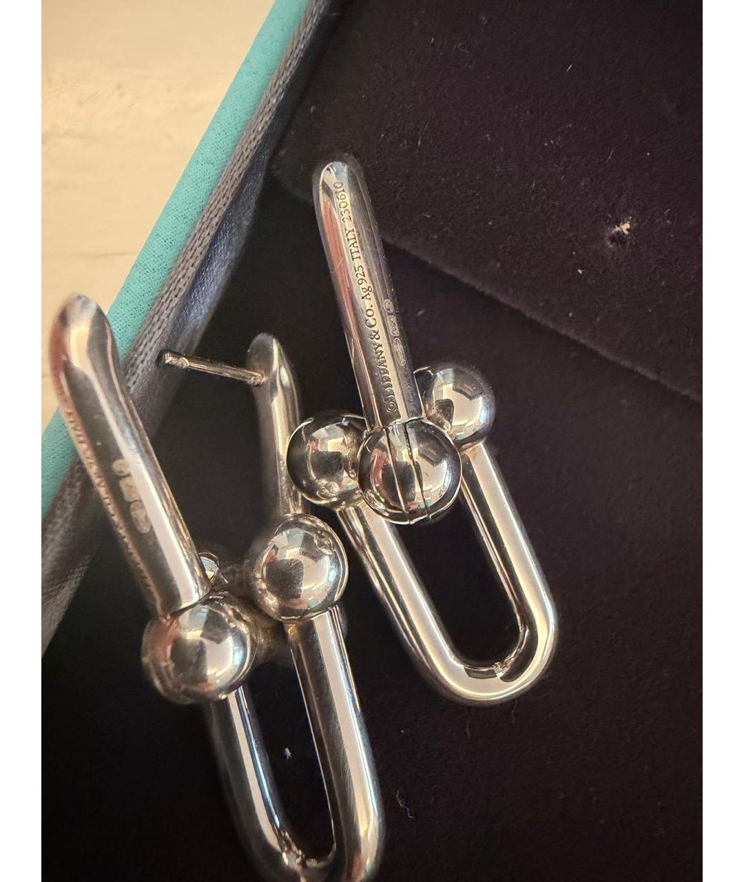 TIFFANY&CO Серебряные серебряные серьги, фото 6