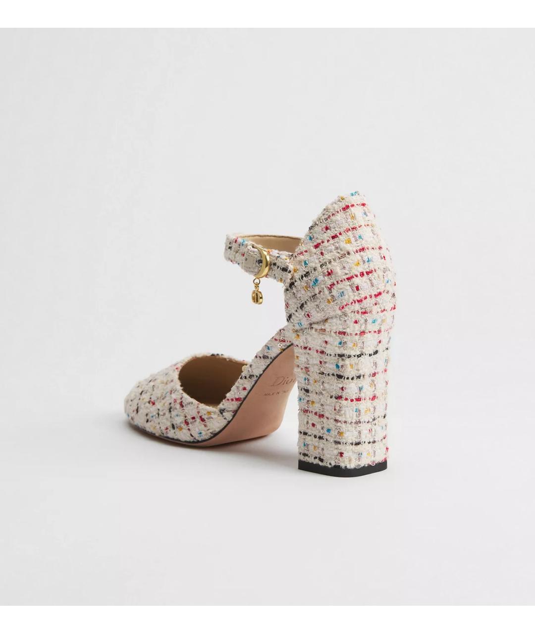 CHRISTIAN DIOR Мульти текстильные туфли, фото 2