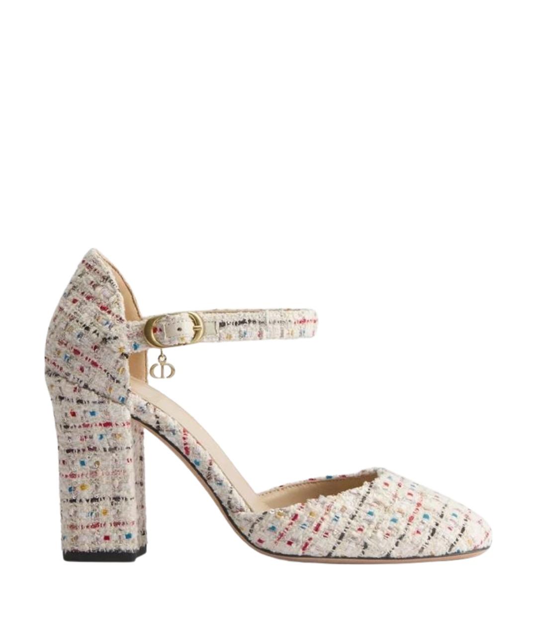 CHRISTIAN DIOR Мульти текстильные туфли, фото 1