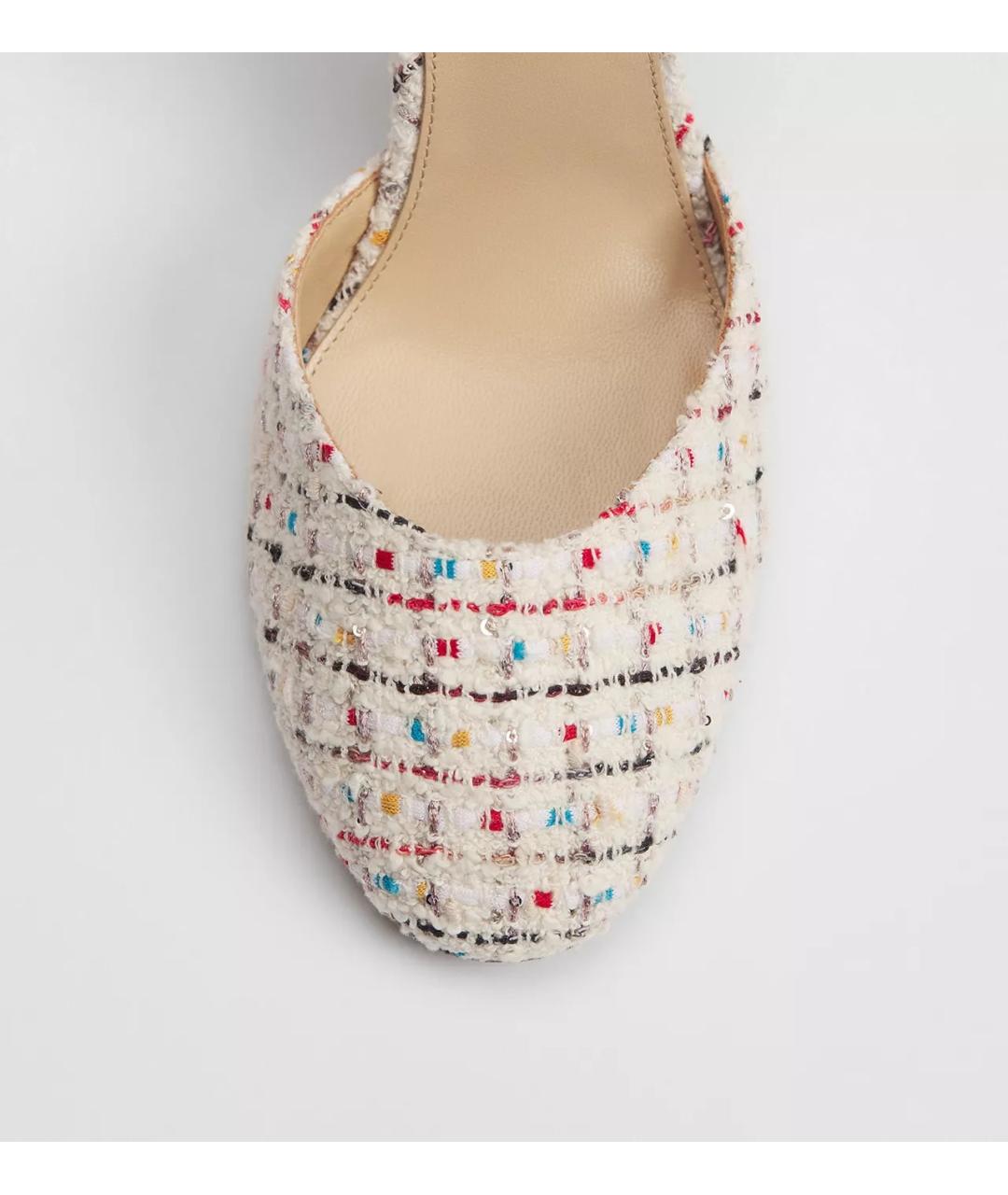 CHRISTIAN DIOR Мульти текстильные туфли, фото 4