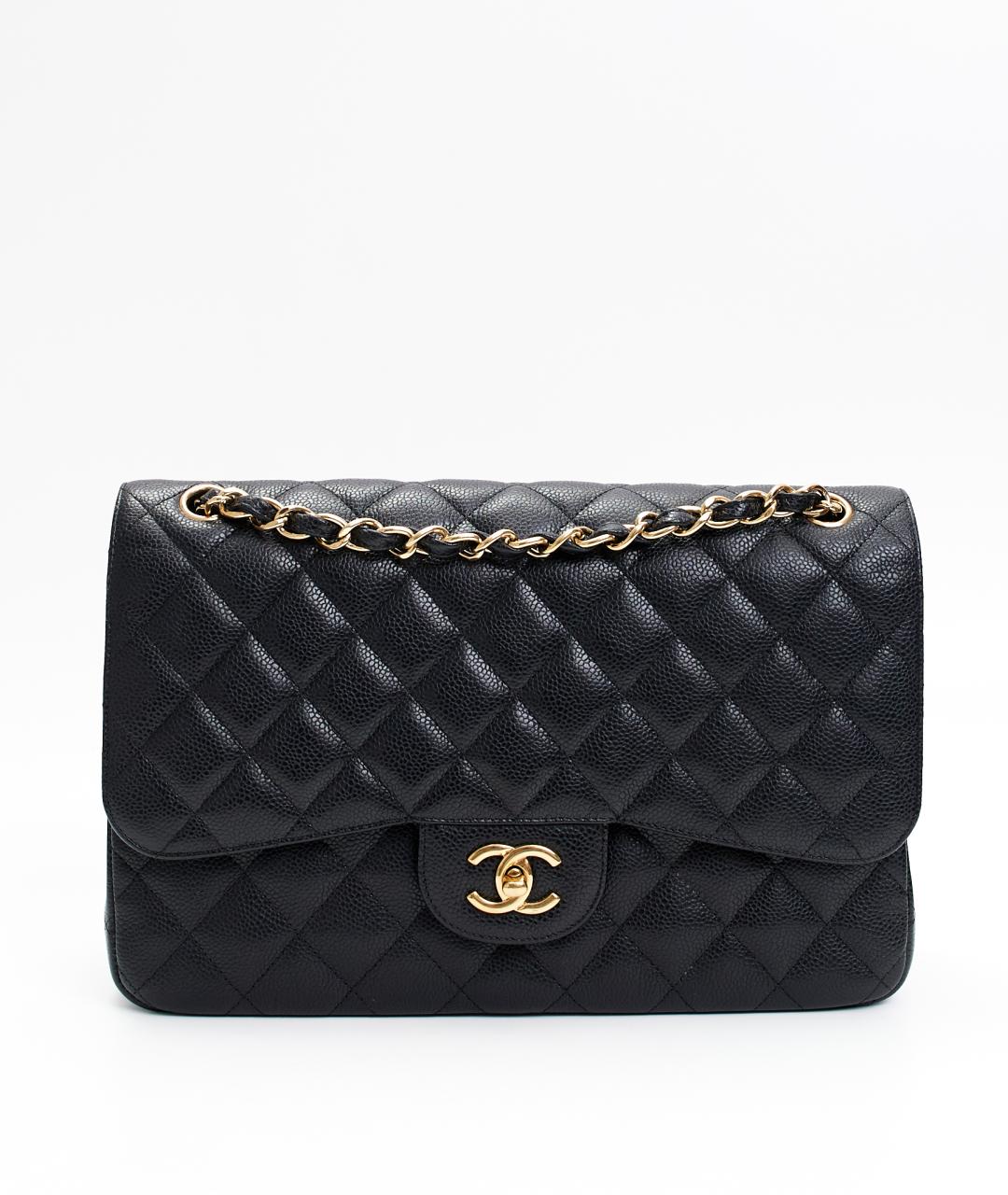 CHANEL Черная кожаная сумка с короткими ручками, фото 7