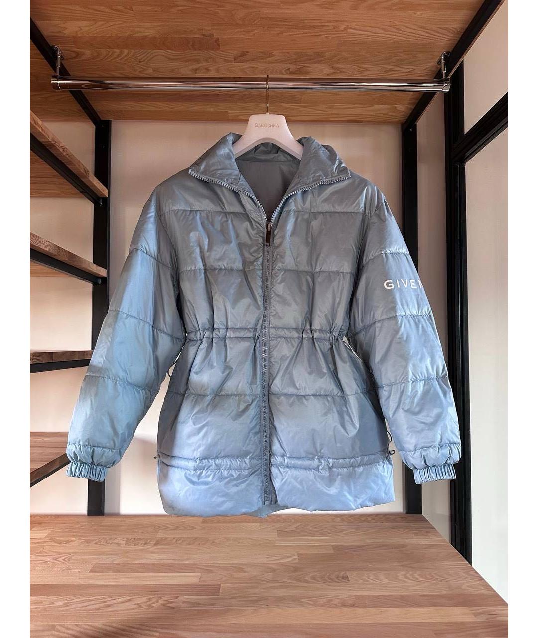GIVENCHY Голубая полиамидовая куртка, фото 6