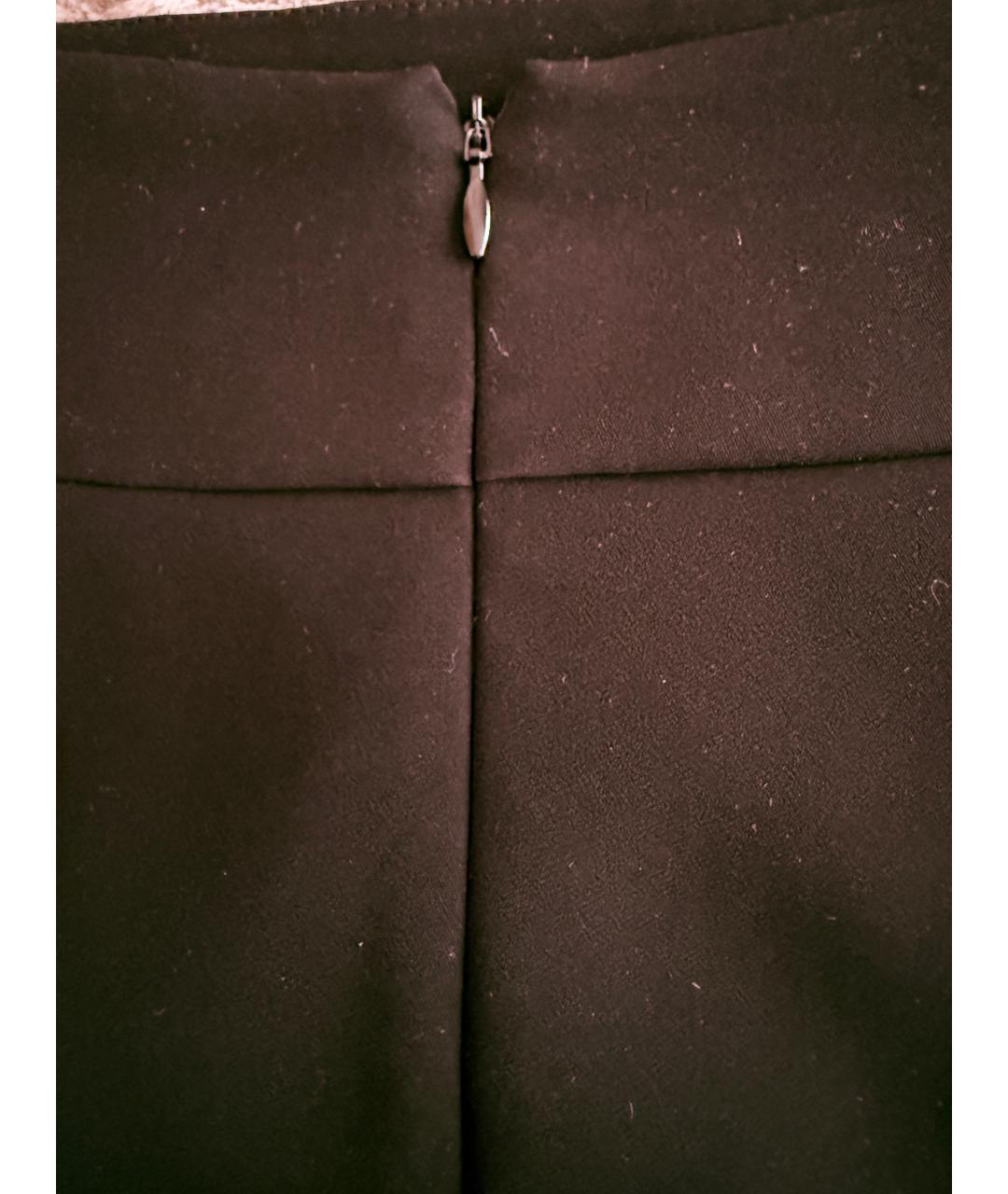 LANVIN Черная полиэстеровая юбка миди, фото 5
