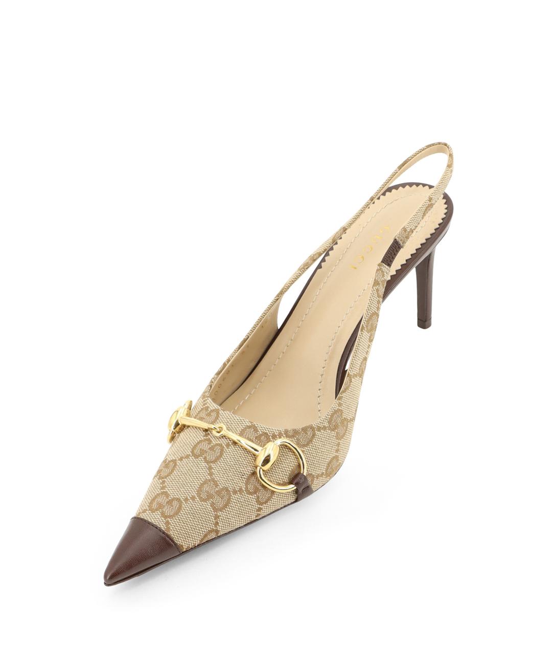 GUCCI Бежевые туфли, фото 4