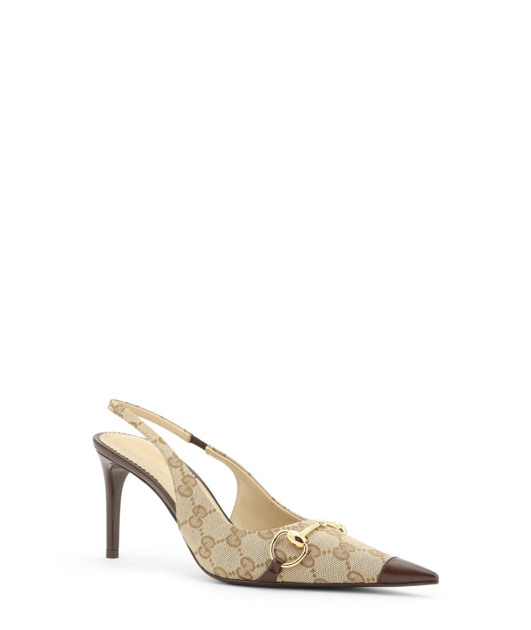 GUCCI Бежевые туфли, фото 2