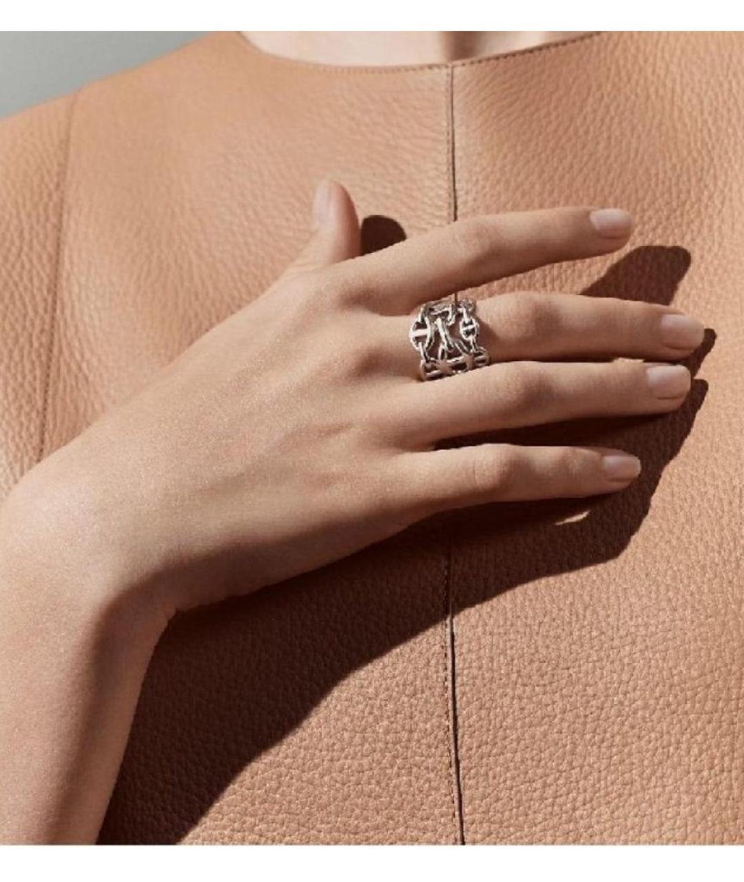 HERMES Серебряное серебряное кольцо, фото 3