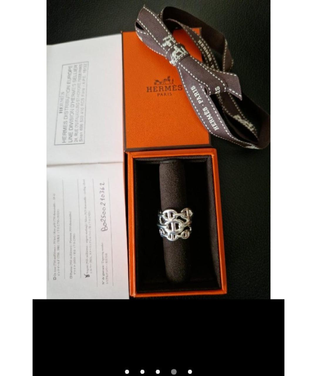HERMES Серебряное серебряное кольцо, фото 4