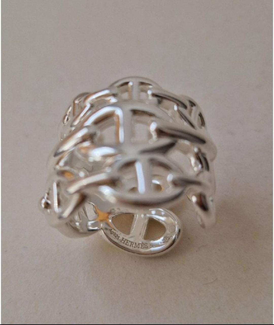HERMES Серебряное серебряное кольцо, фото 2