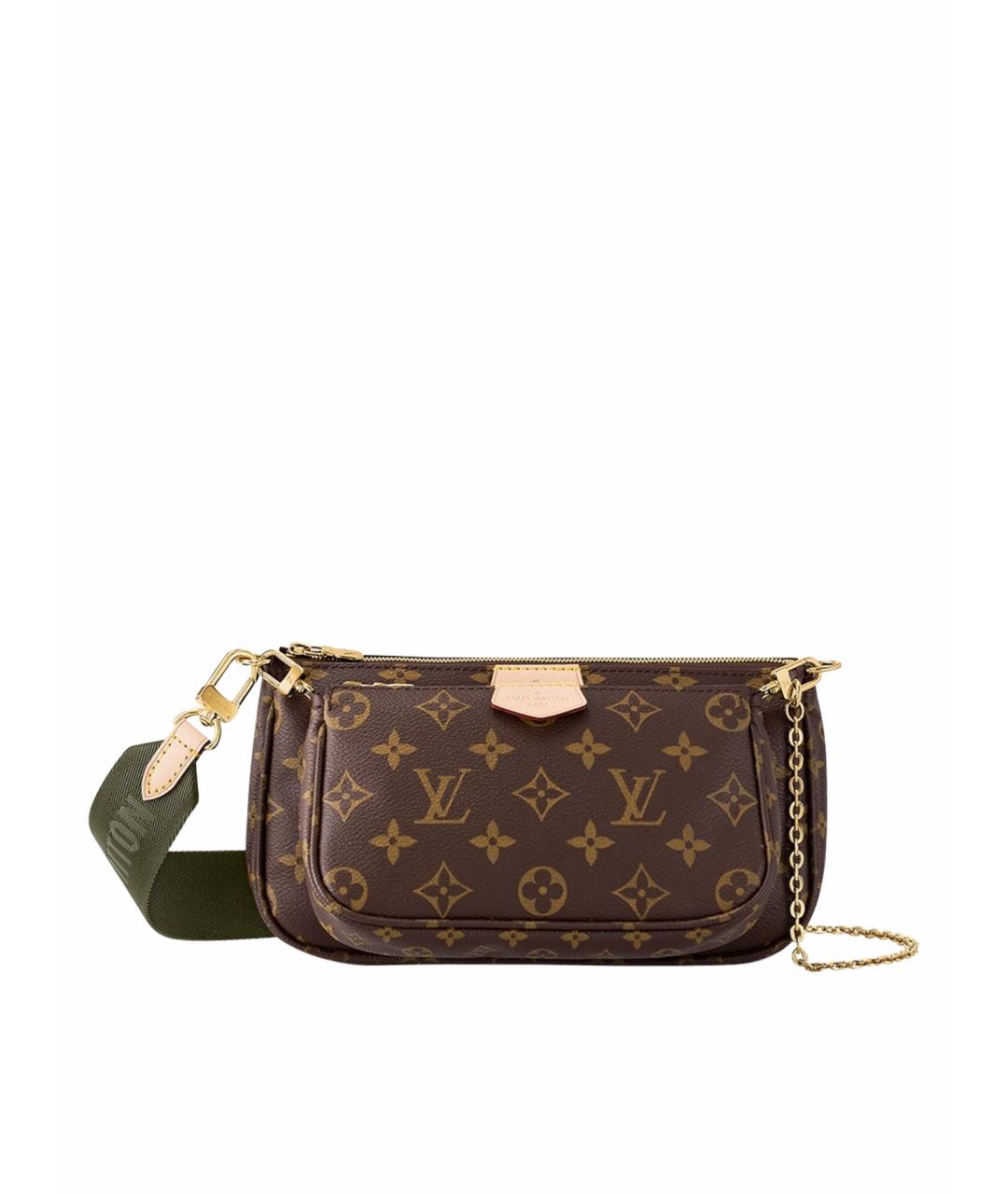 LOUIS VUITTON Коричневая сумка через плечо из искусственной кожи, фото 1