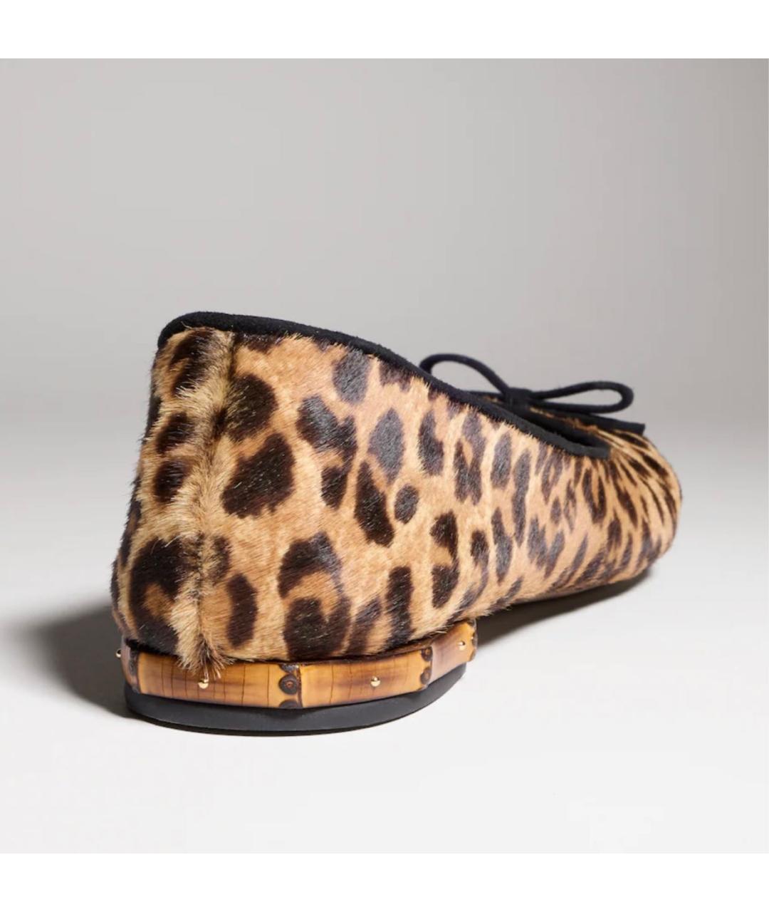 GUCCI Коричневые балетки, фото 3