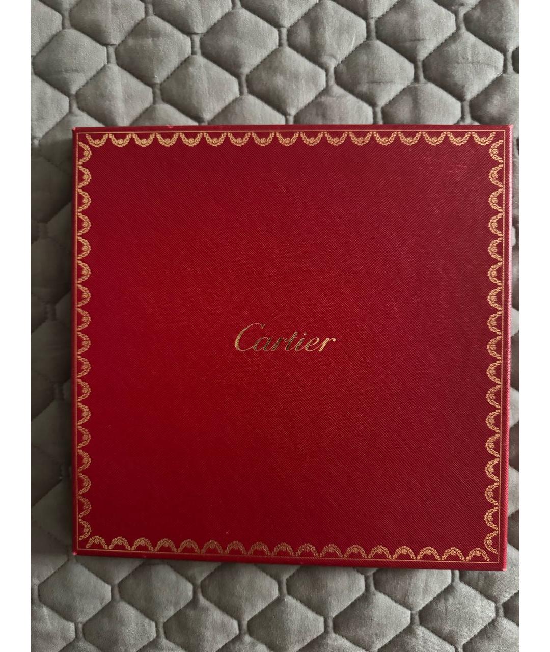 CARTIER Красный шелковый платок, фото 4