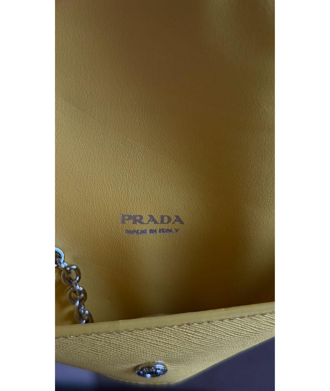 PRADA Желтая ключница, фото 3