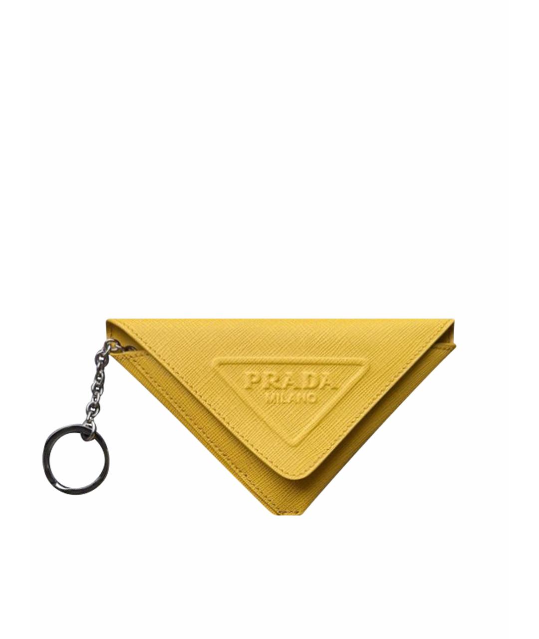 PRADA Желтая ключница, фото 1