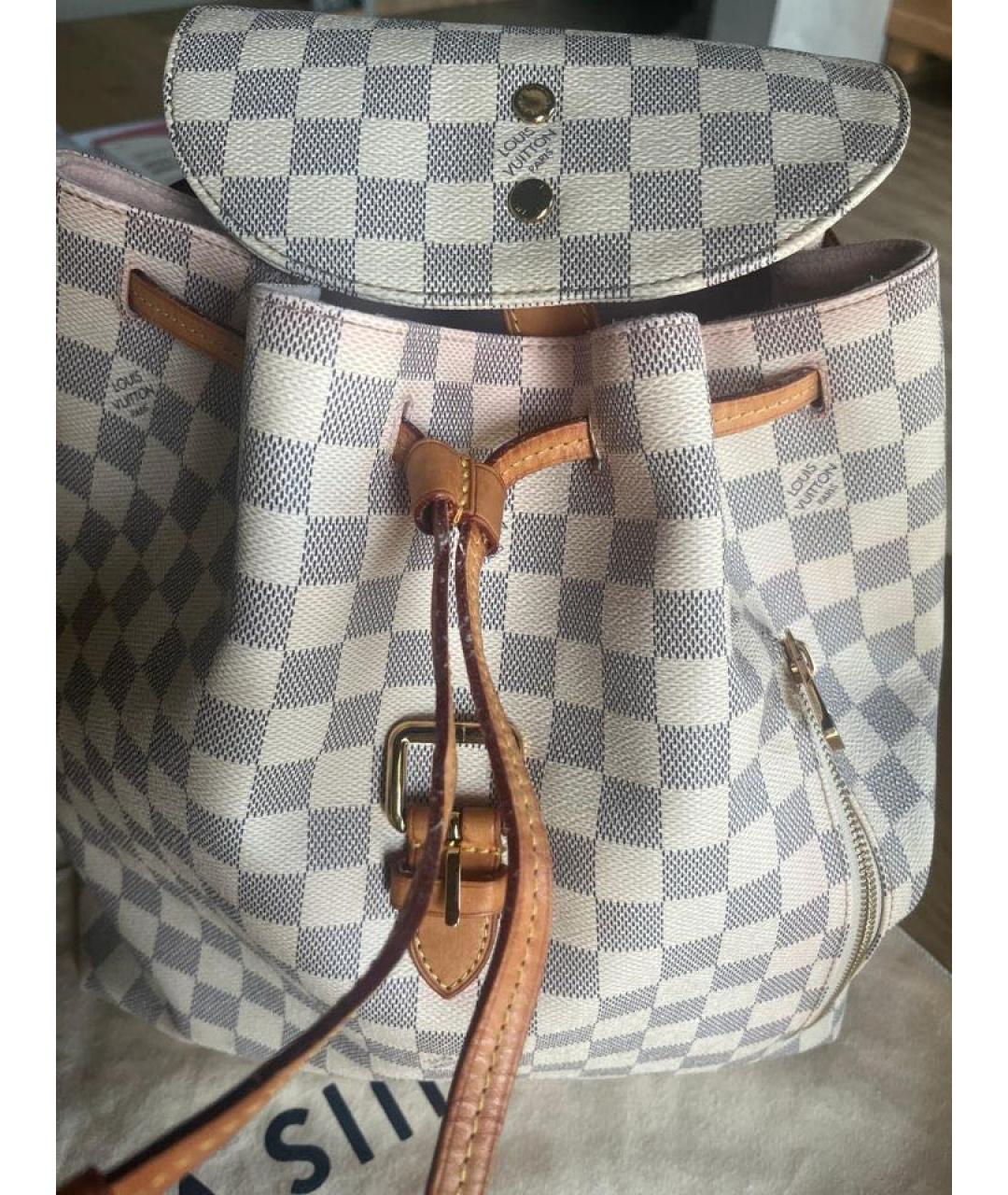 LOUIS VUITTON Бежевый рюкзак из канвы, фото 2