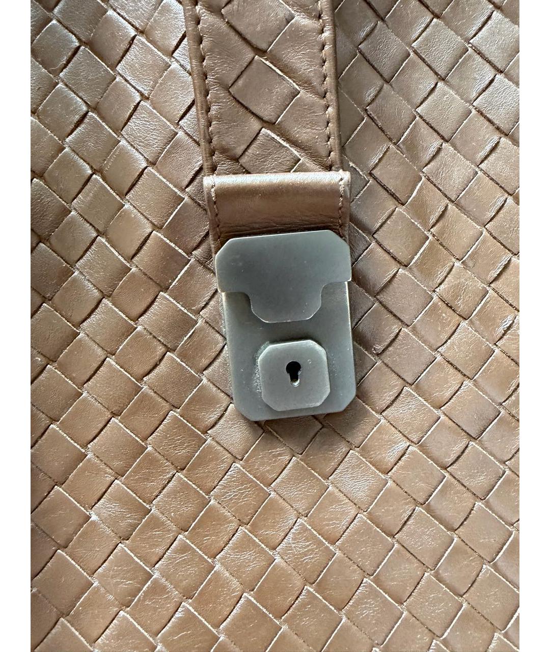 BOTTEGA VENETA Коричневая кожаная сумка тоут, фото 4