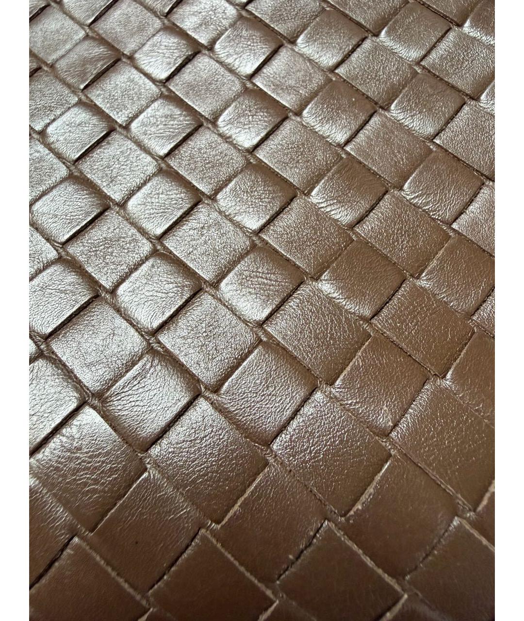 BOTTEGA VENETA Коричневая кожаная сумка тоут, фото 3