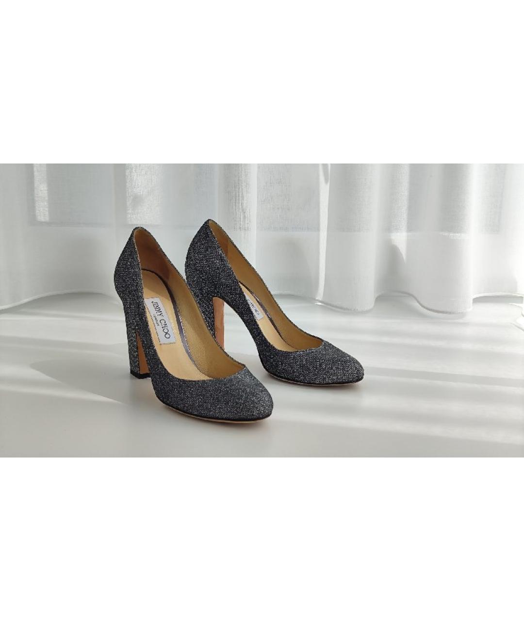 JIMMY CHOO Серебряные туфли, фото 5