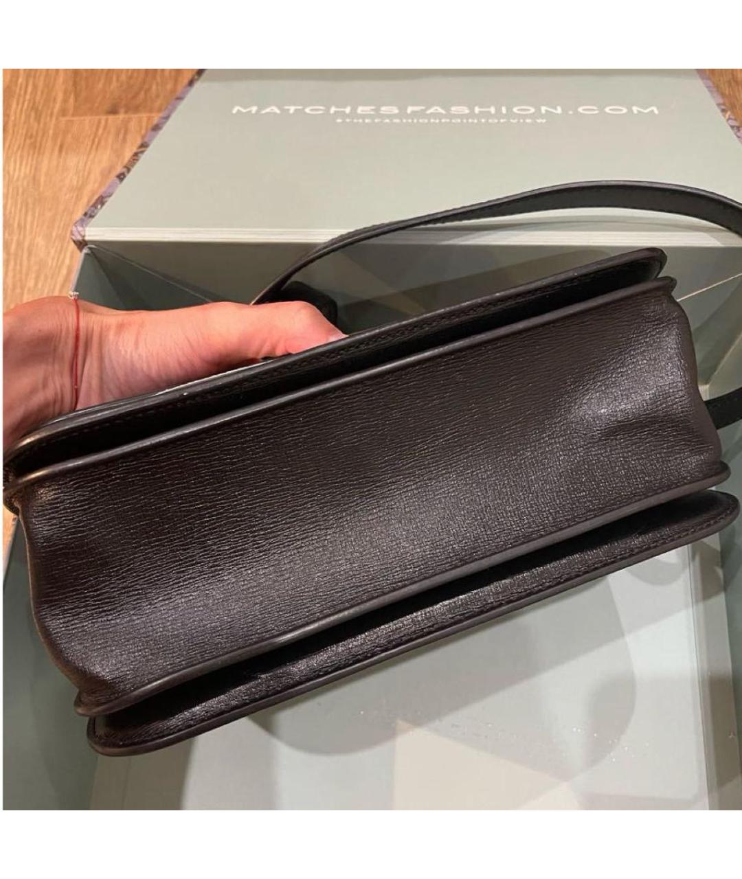 BALENCIAGA Черная кожаная сумка через плечо, фото 3
