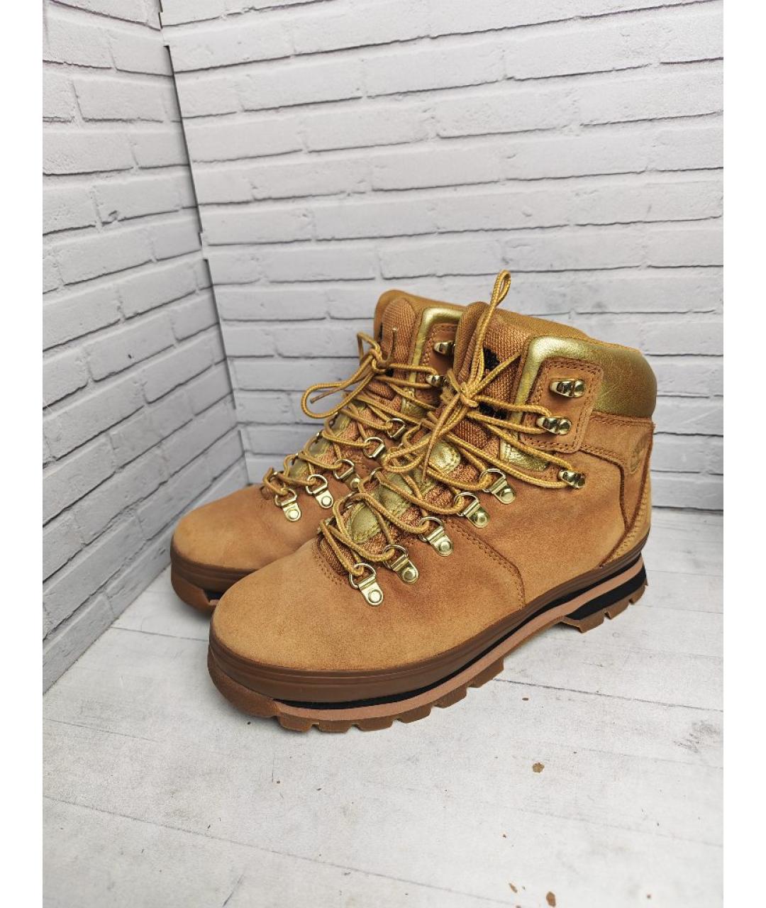 TIMBERLAND Оранжевые нубуковые ботинки, фото 2