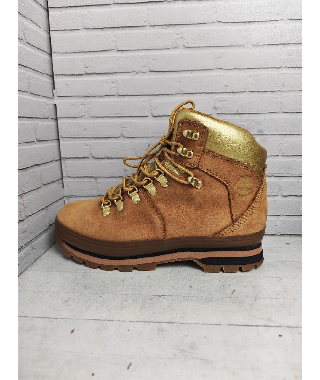 TIMBERLAND Оранжевые нубуковые ботинки, фото 8