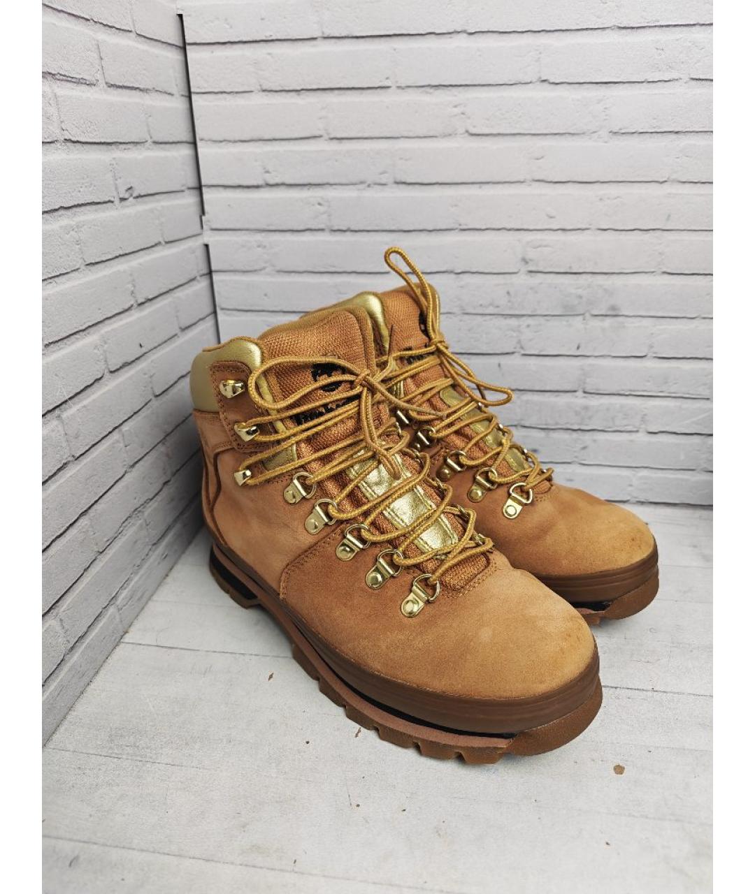 TIMBERLAND Оранжевые нубуковые ботинки, фото 3