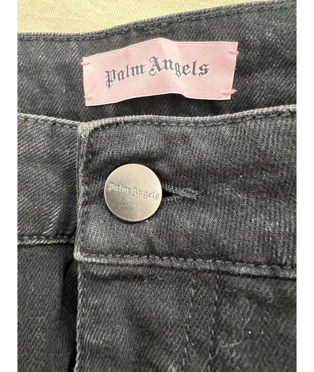 PALM ANGELS Черные прямые джинсы, фото 2