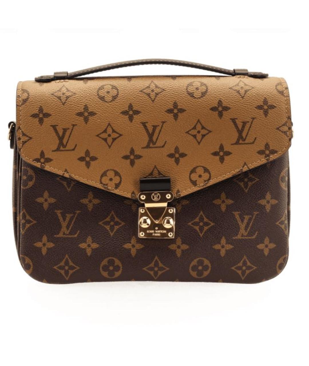 LOUIS VUITTON Коричневая сумка через плечо из канвы, фото 5