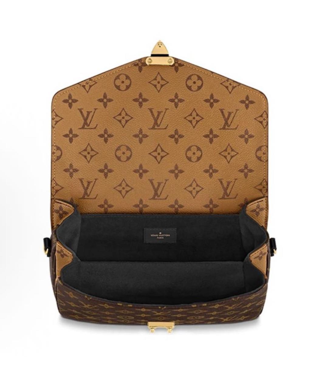 LOUIS VUITTON Коричневая сумка через плечо из канвы, фото 2