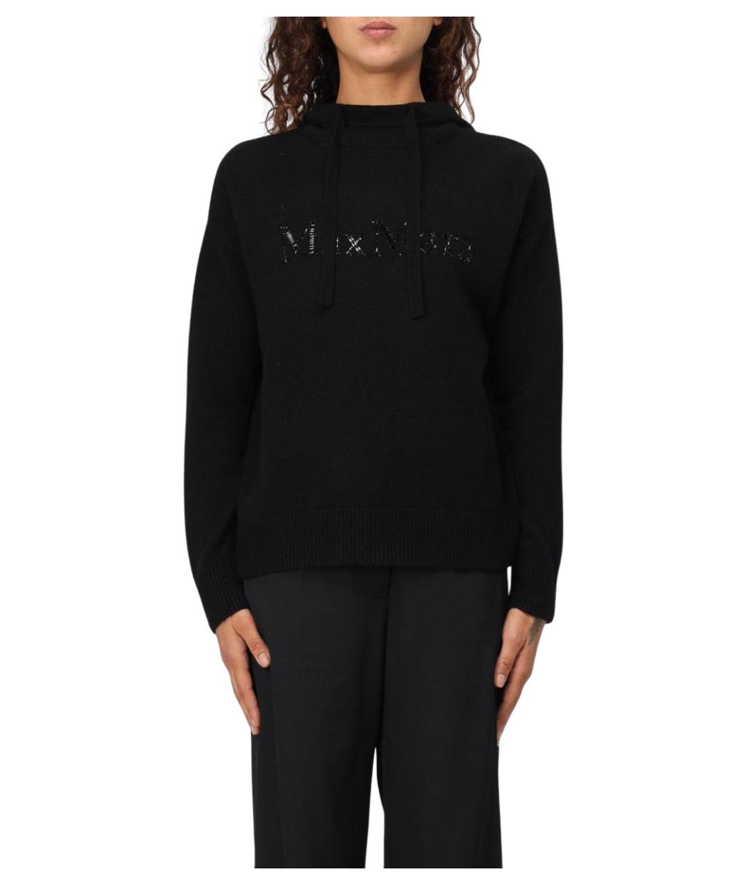 'S MAX MARA Черный шерстяной джемпер / свитер, фото 1