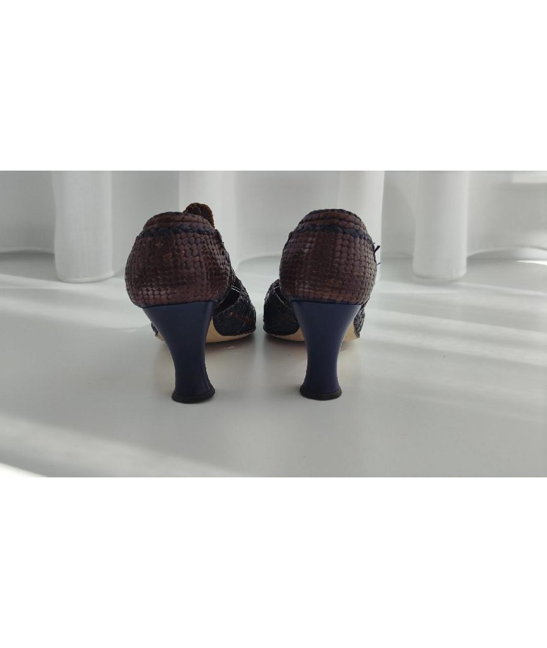 BALLY Коричневые кожаные туфли, фото 4