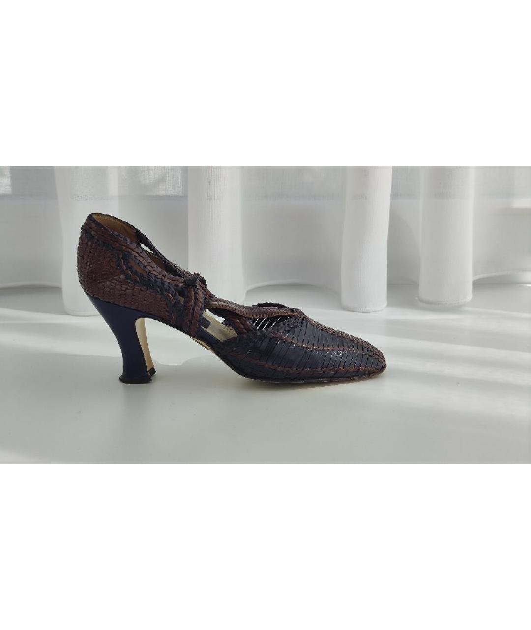 BALLY Коричневые кожаные туфли, фото 5