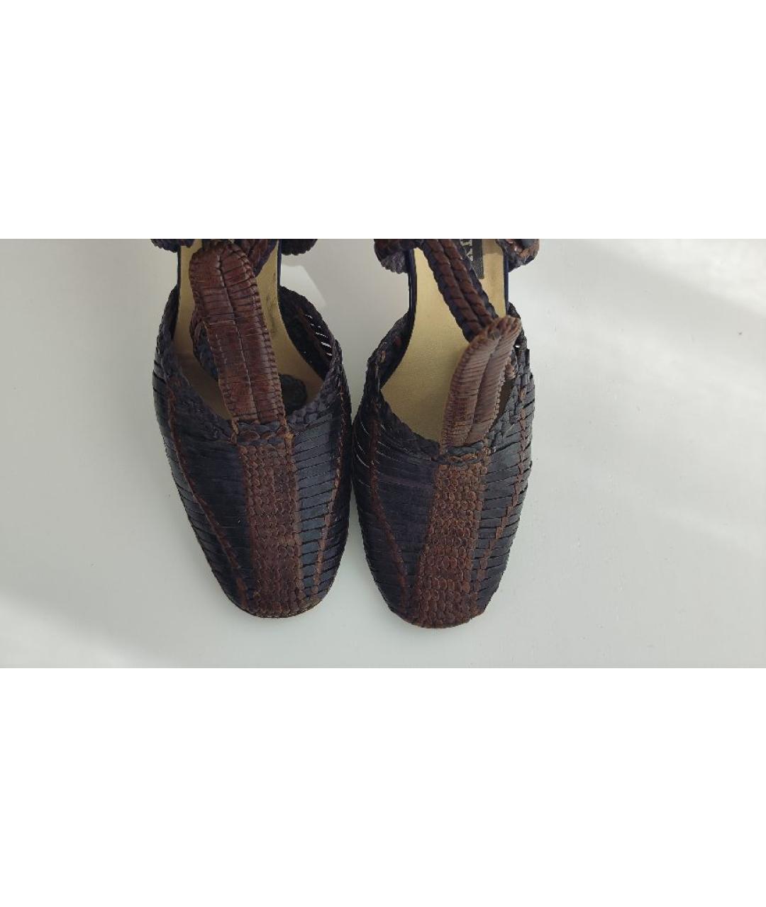 BALLY Коричневые кожаные туфли, фото 2
