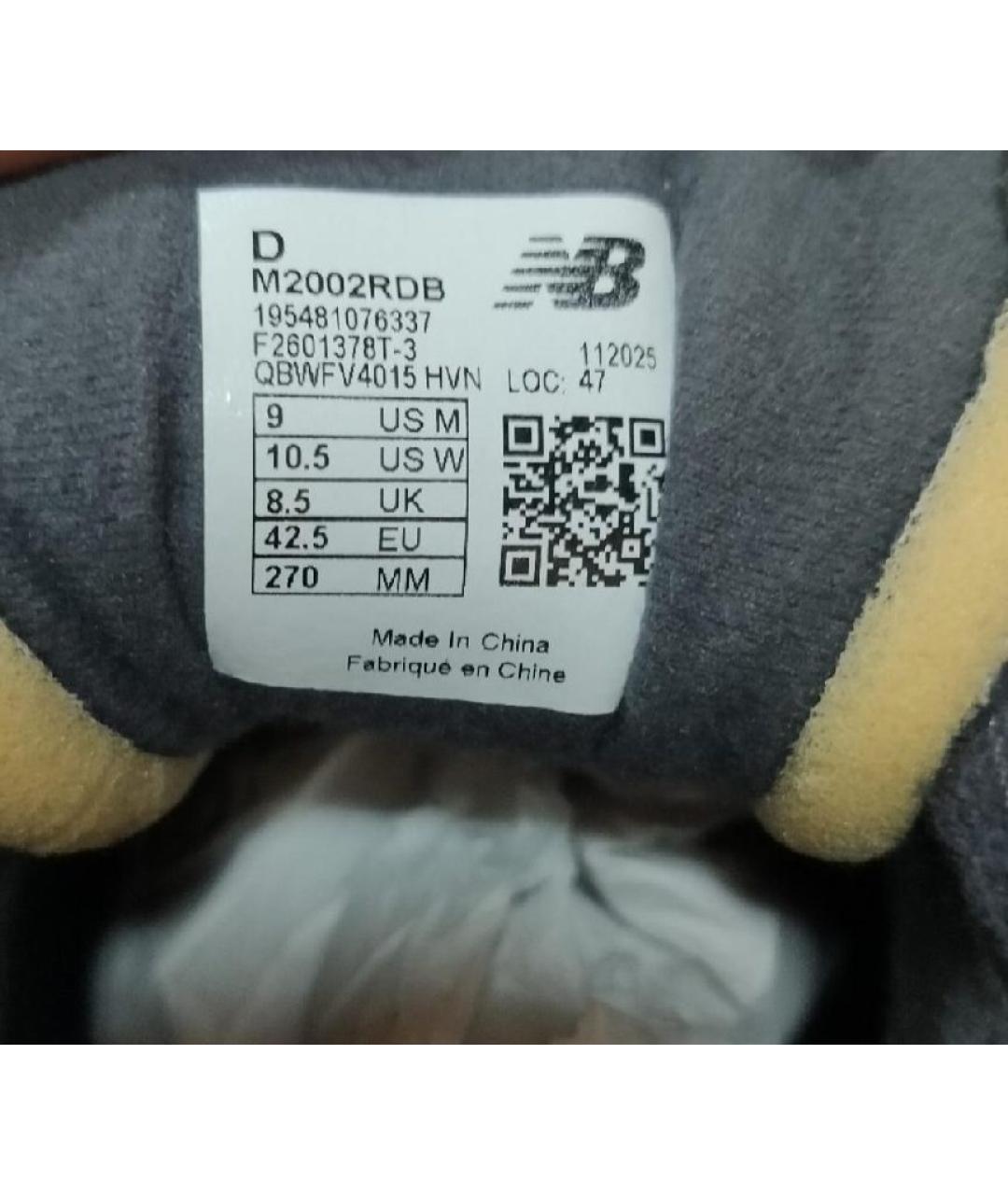 NEW BALANCE Черные замшевые низкие кроссовки / кеды, фото 6