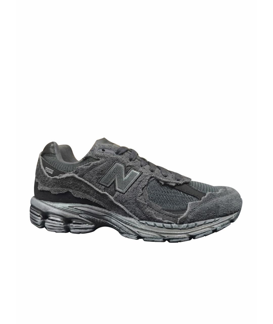 NEW BALANCE Черные замшевые низкие кроссовки / кеды, фото 1